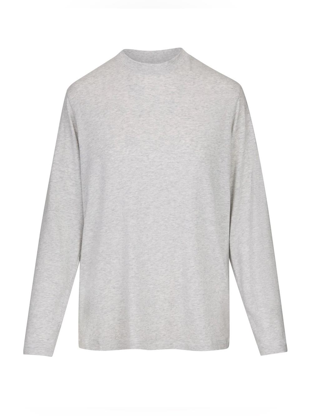 SKIMS Boyfriend Long Sleeve T-Shirt Light Heather Grey S. NWT